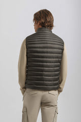 Smanicato imbottito collo lupetto|Colore:Nero