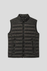 Smanicato imbottito collo lupetto|Colore:Nero