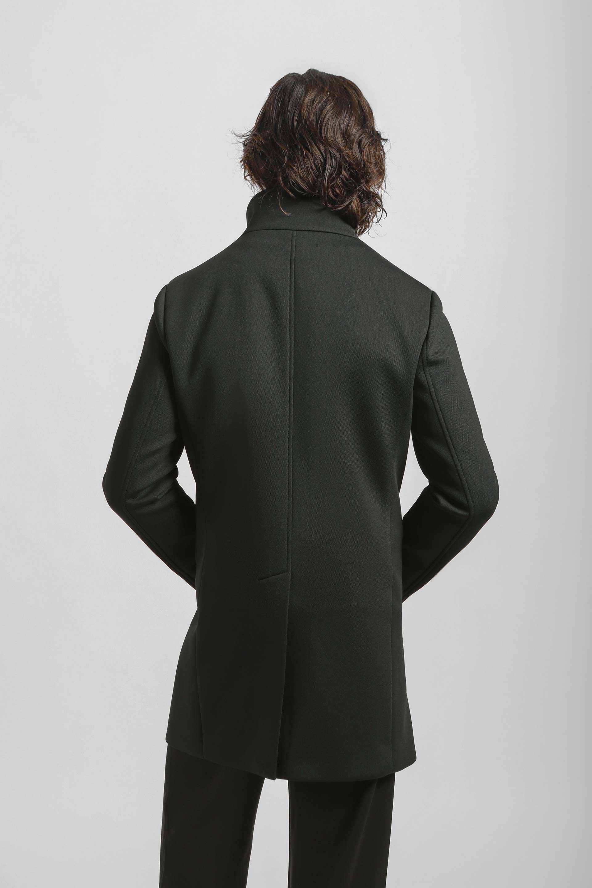 Cappotto collo lupetto|Colore:Nero