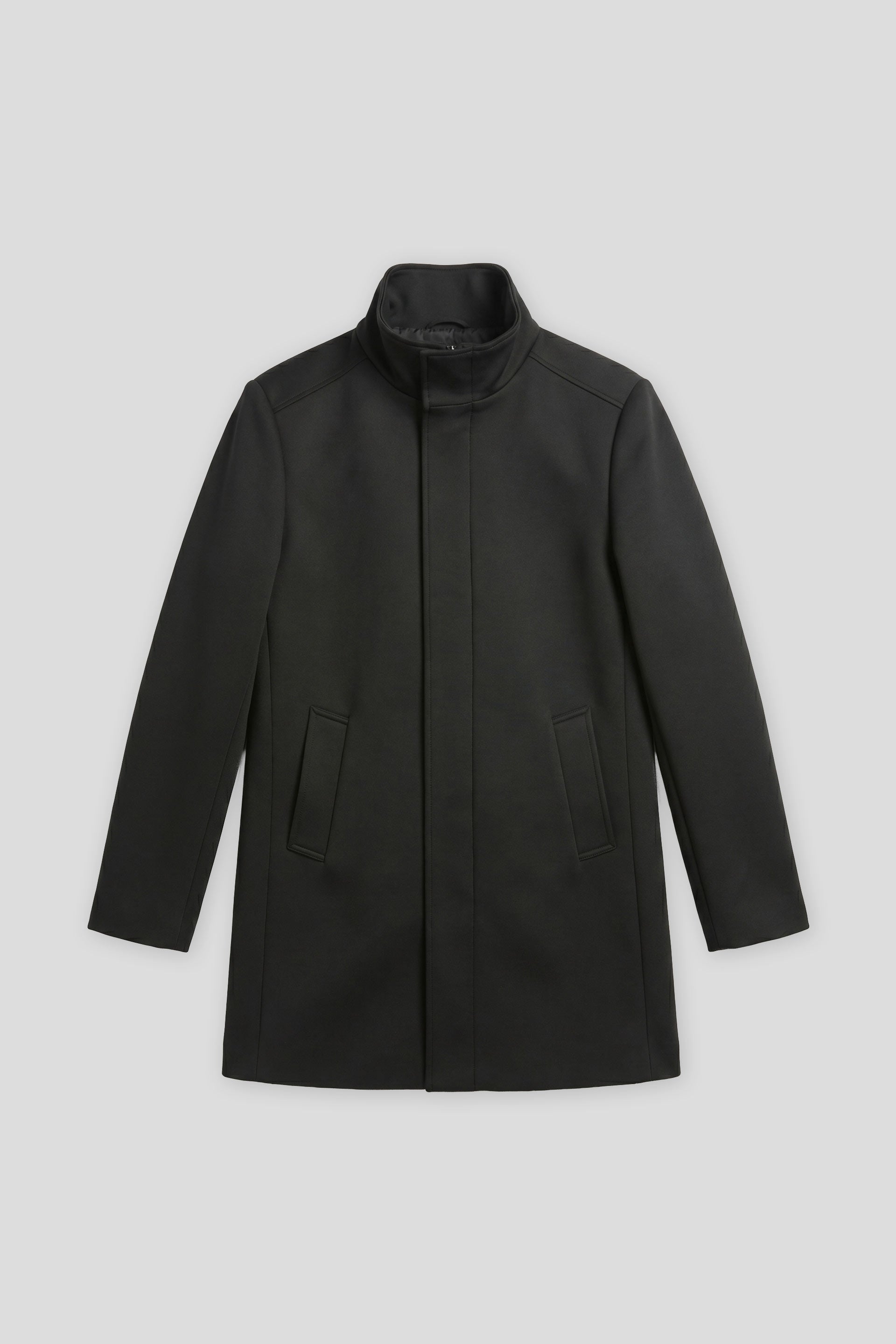 Cappotto collo lupetto|Colore:Nero