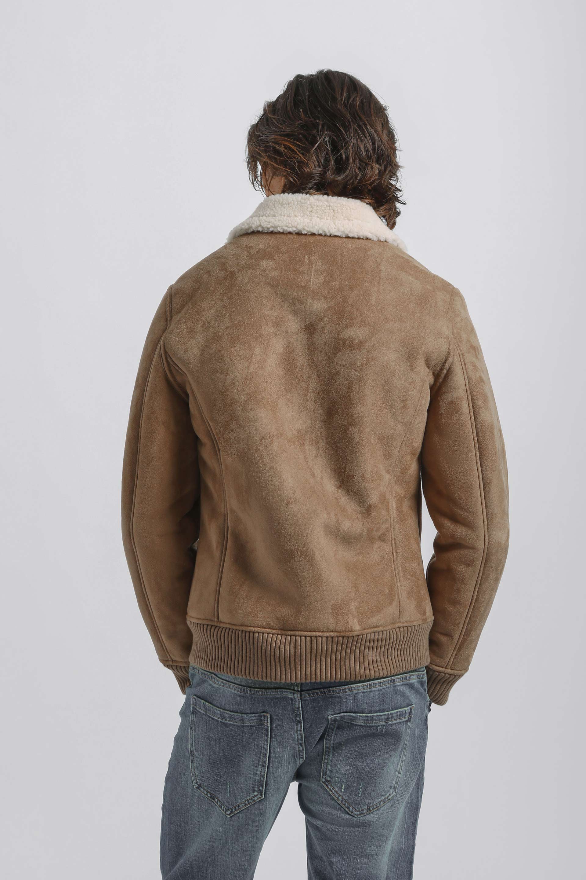 Montone effetto camoscio|Colore:Beige