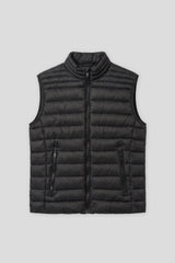 Smanicato imbottito collo lupetto|Colore:Nero