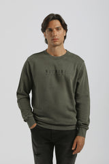 Felpa girocollo 100% cotone|Colore:Verde scuro