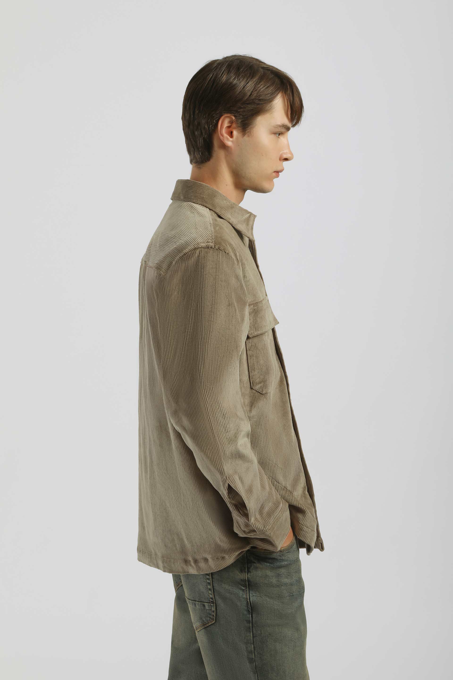 Camicia di velluto|Colore:Sabbia