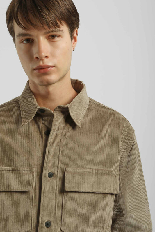 Camicia di velluto|Colore:Sabbia