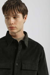 Camicia di velluto|Colore:Nero