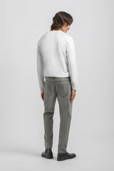 Jeans slim fit crop grigio|Colore:Jeans grigio