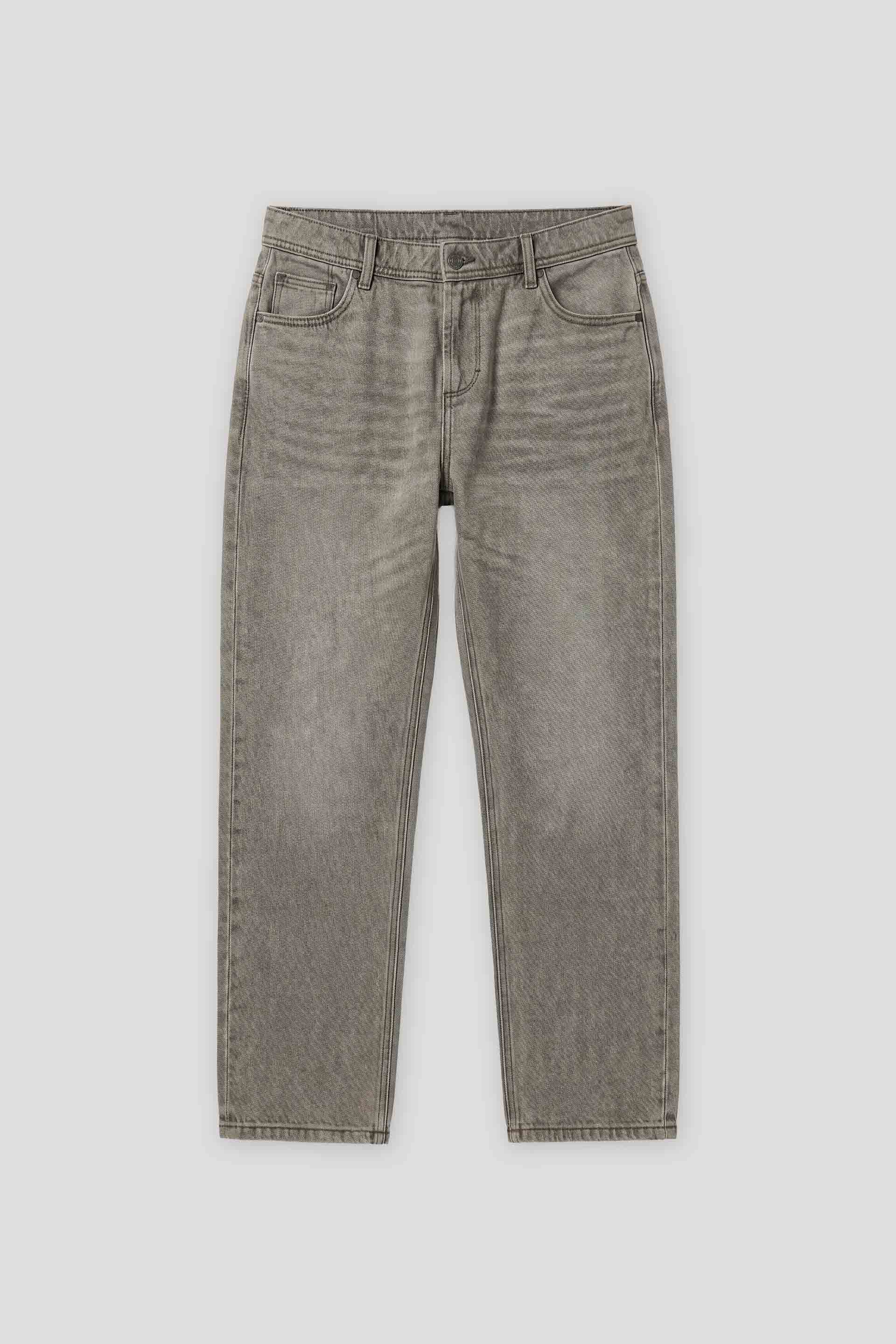 Jeans slim fit crop grigio|Colore:Jeans grigio