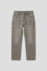 Jeans slim fit crop grigio|Colore:Jeans grigio