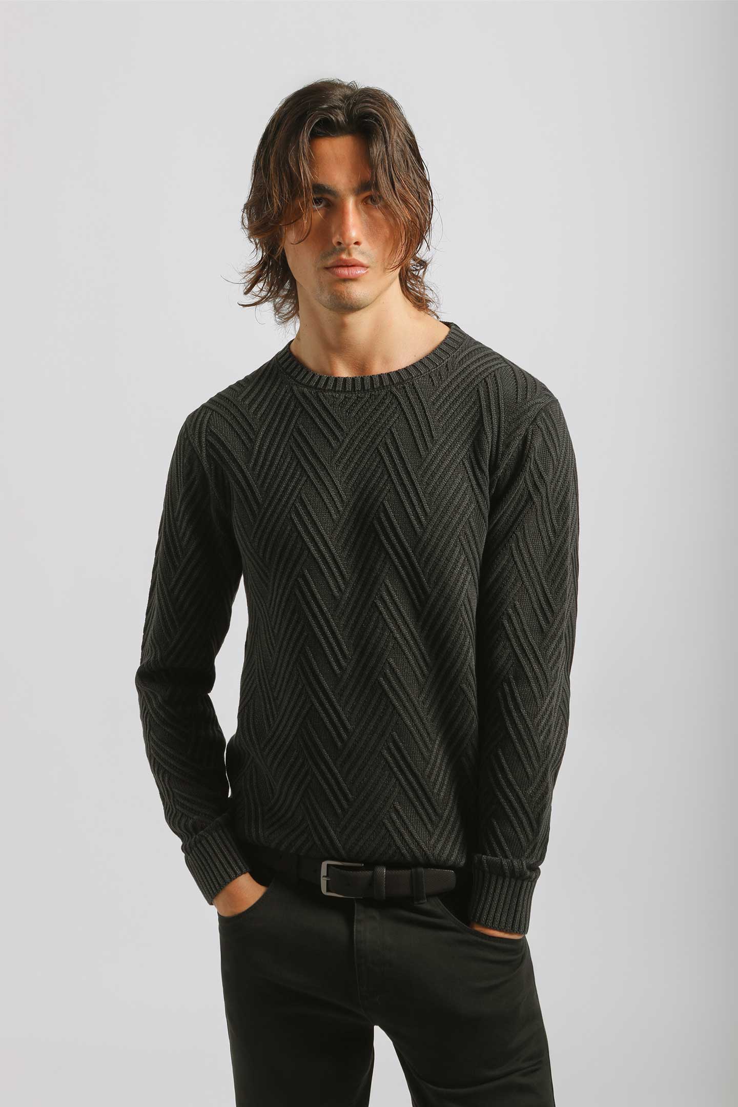 Maglia girocollo 100% cotone|Colore:Nero