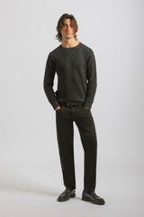 Maglia girocollo 100% cotone|Colore:Nero