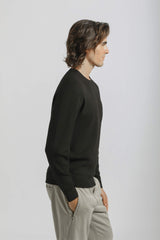 Maglia girocollo in viscosa|Colore:Nero