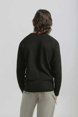 Maglia girocollo in viscosa|Colore:Nero