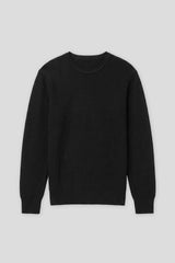 Maglia girocollo in viscosa|Colore:Nero