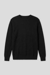 Maglia girocollo strutturata|Colore:Nero
