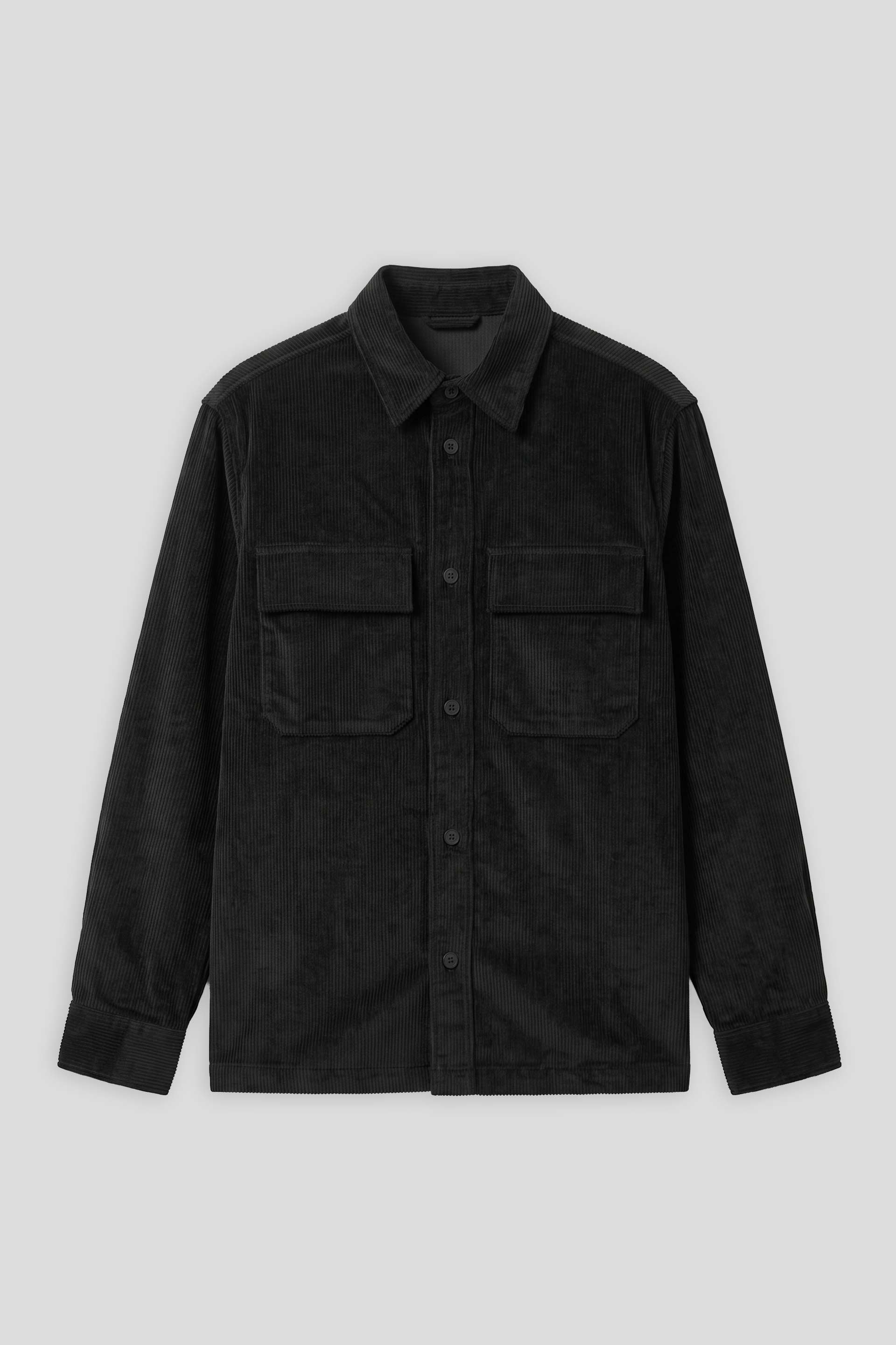 Camicia di velluto|Colore:Nero