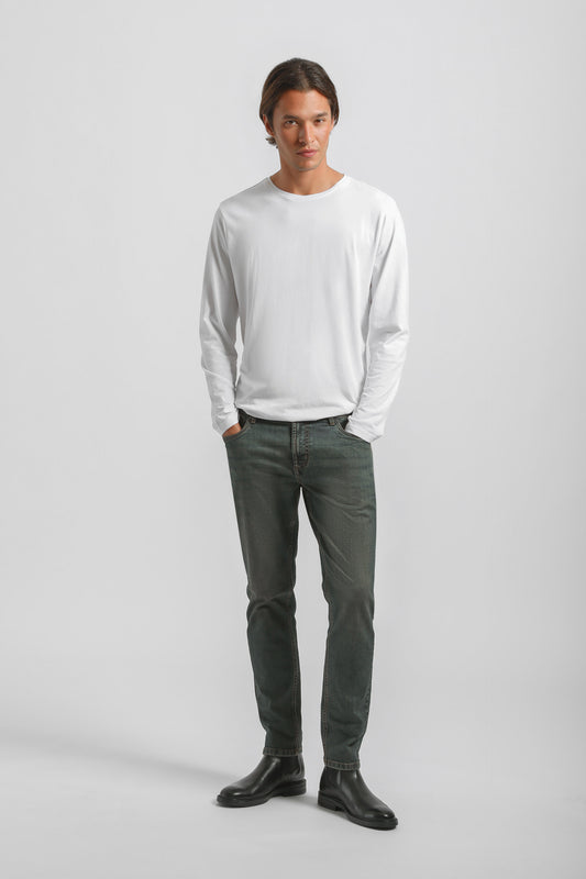 Jeans slim fit lavaggio scuro|Colore:Jeans