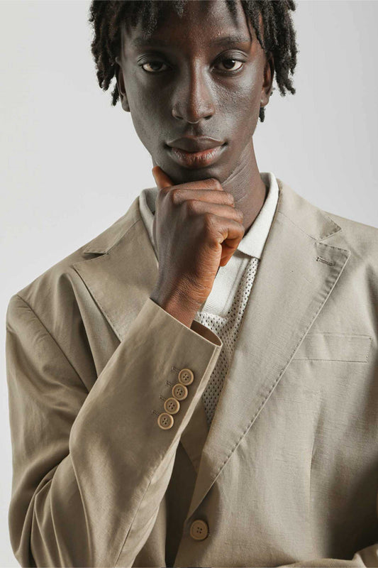 Abito misto lino|Colore:Beige
