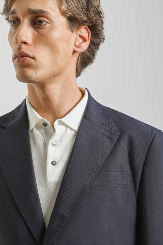 Abito misto lino|Colore:Blue