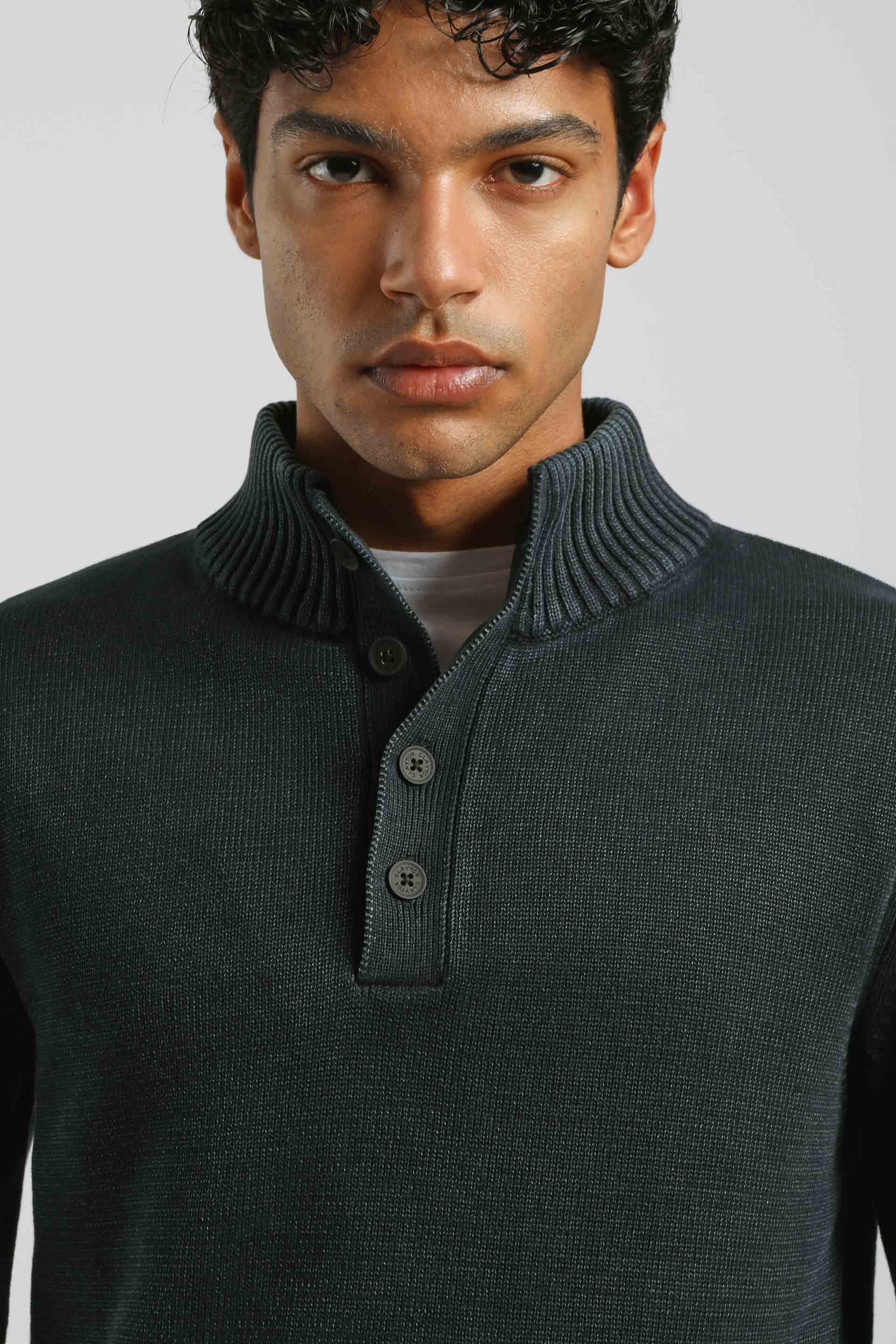 Lupetto con bottoni 100% cotone|Colore:Blue