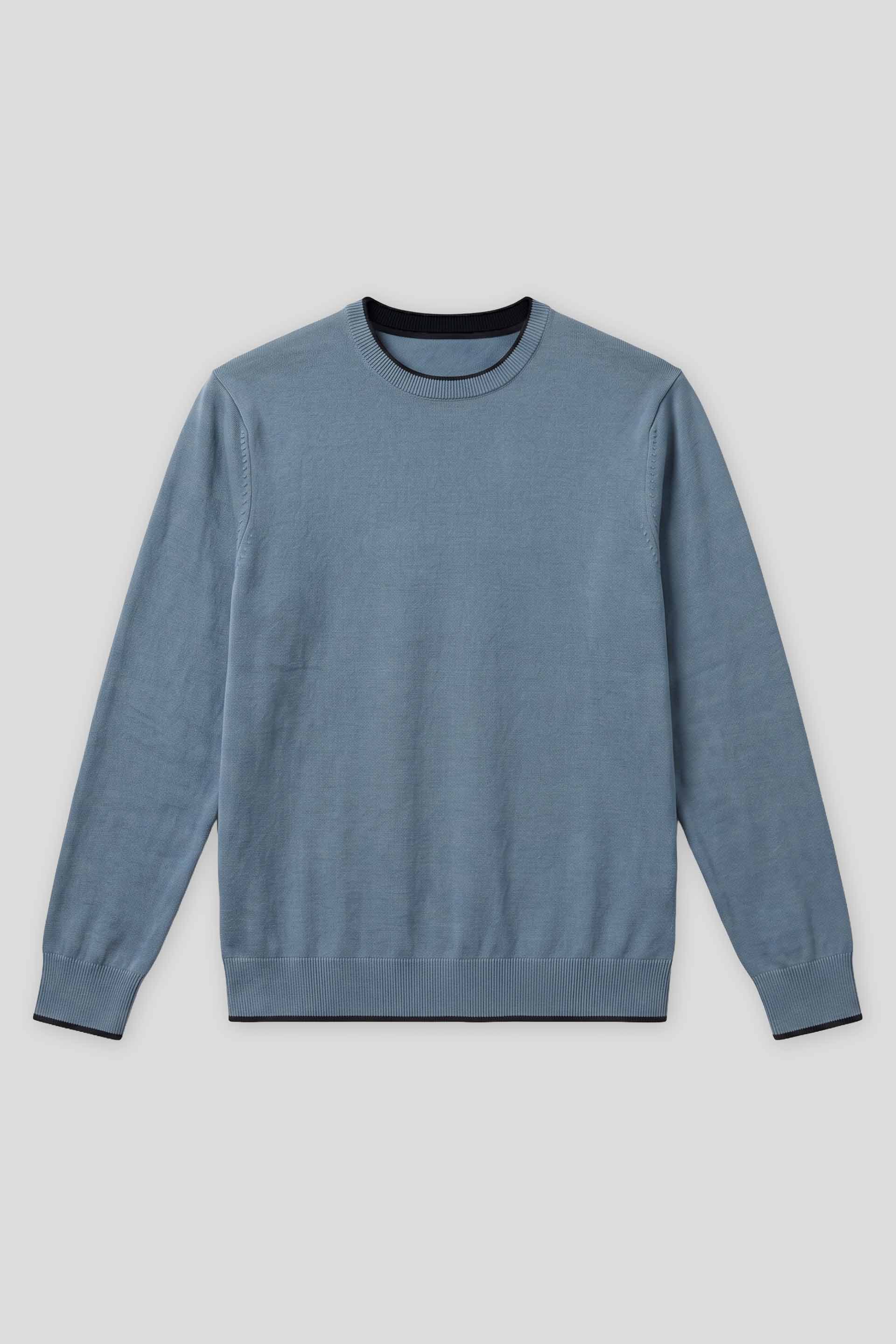 Maglia doppio collo basic|Colore:Ciano