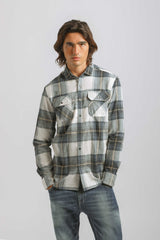 Camicia in flanella a quadri|Colore:Blue