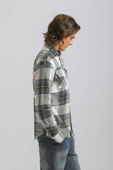 Camicia in flanella a quadri|Colore:Blue