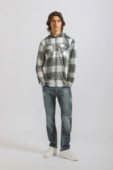 Camicia in flanella a quadri|Colore:Blue