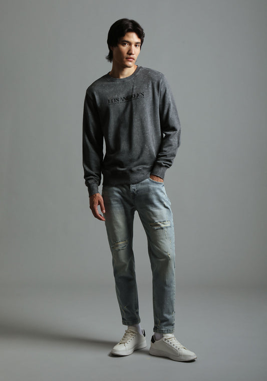 Jeans skinny fit con strappi|Colore:Jeans