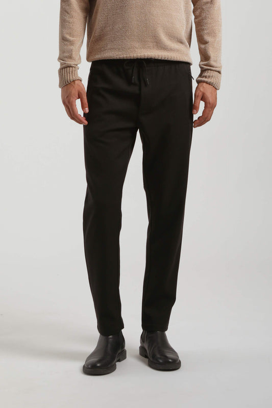 Jogger con laccetto|Colore:Nero