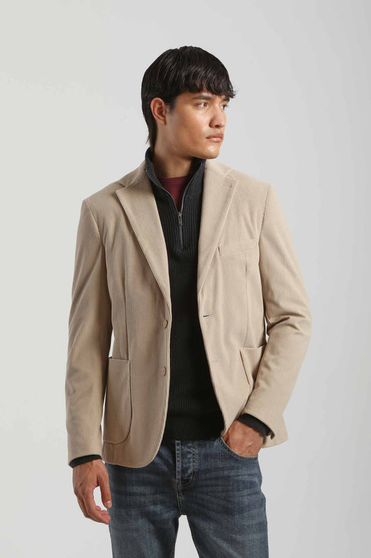 Giacca tinta unita|Colore:Beige