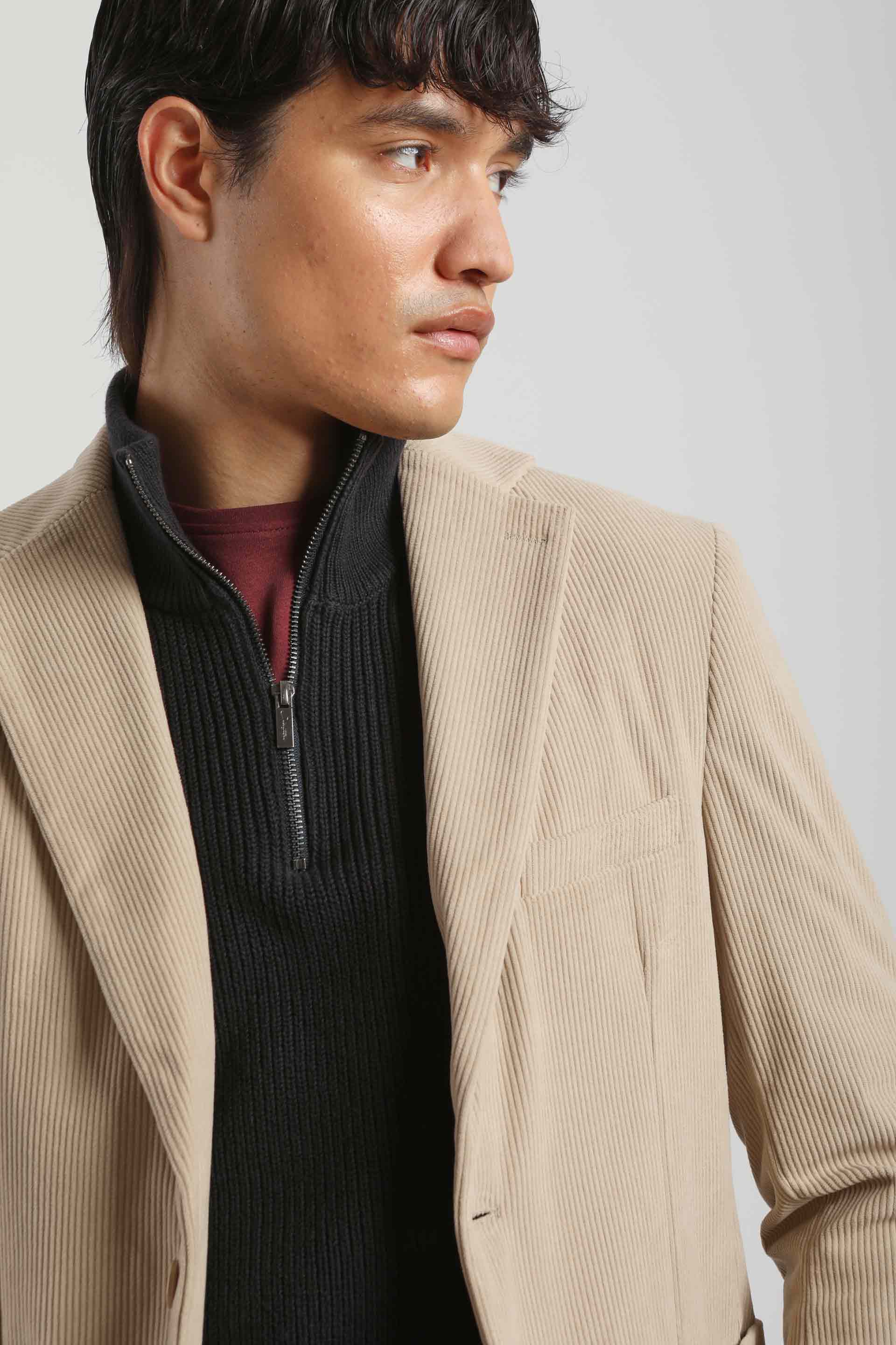 Giacca tinta unita|Colore:Beige