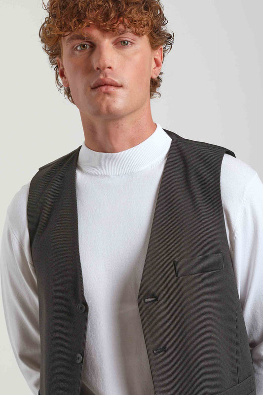 Gilet strutturato|Colore:Nero