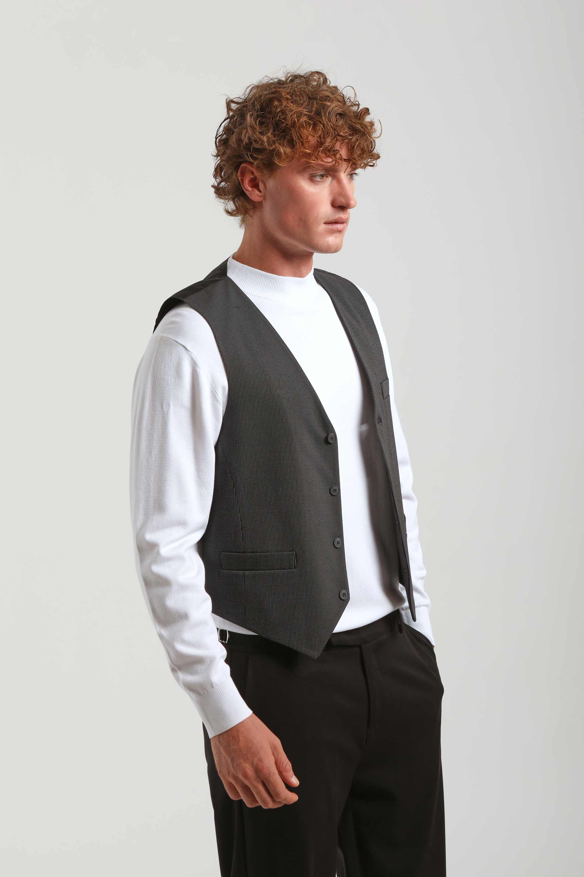 Gilet strutturato|Colore:Nero