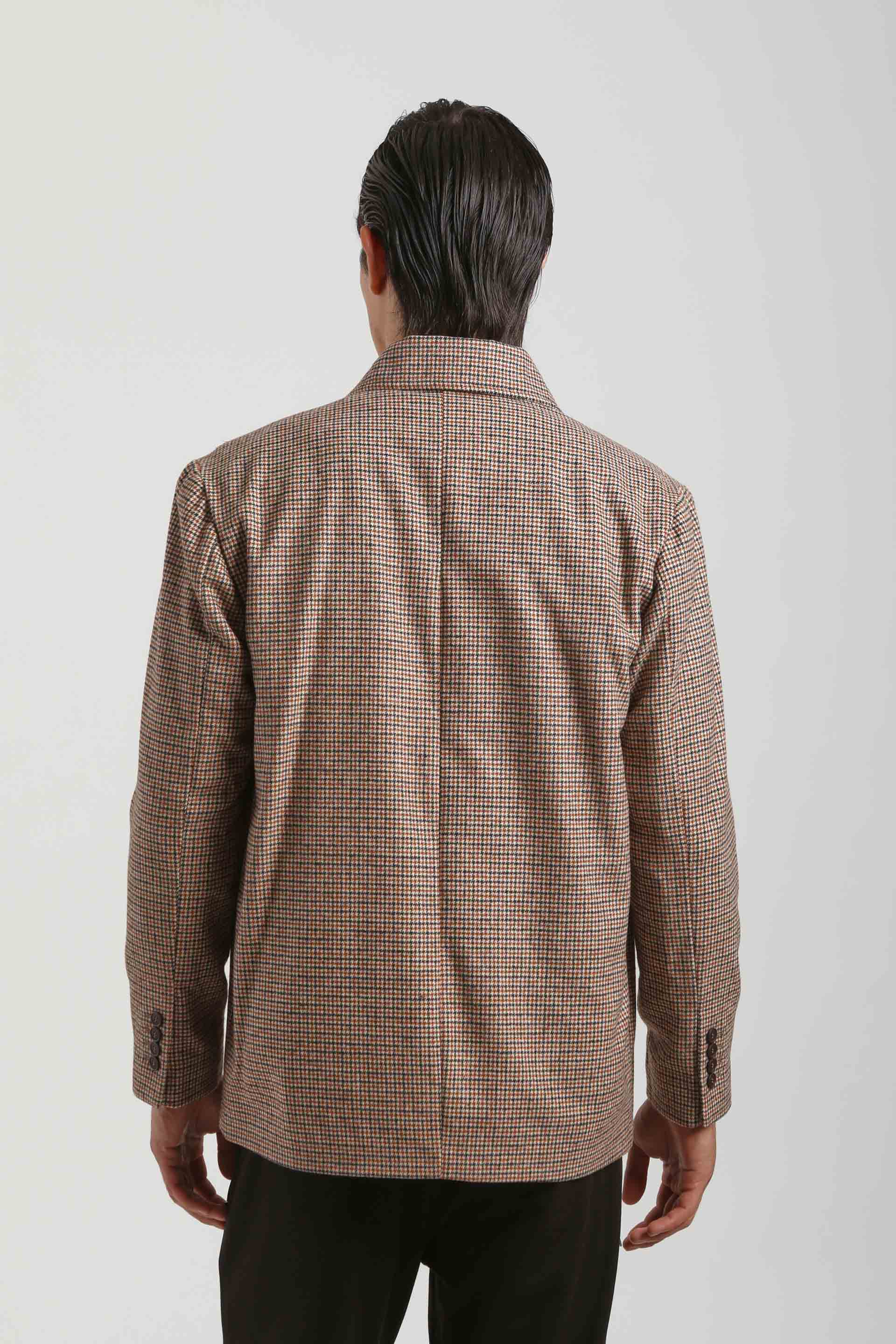 Giacca fantasia con tasconi|Colore:Marrone