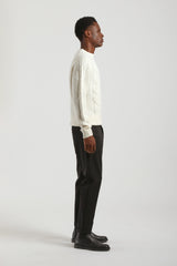 Pantaloni chino in tessuto tecnico|Colore:Nero