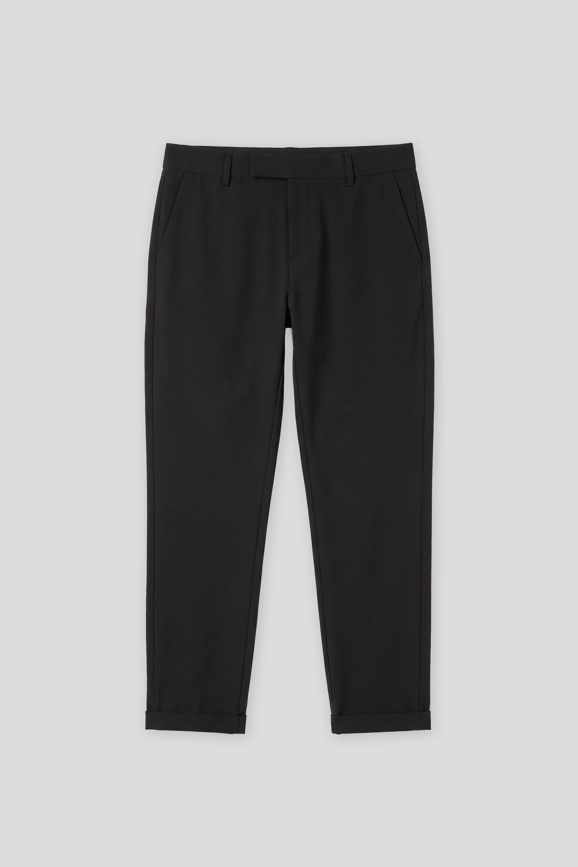Pantaloni chino in tessuto tecnico|Colore:Nero