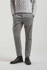 Jogger con laccetto|Colore:Grigio chiaro melange