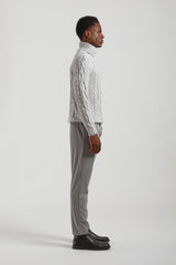 Jogger con laccetto|Colore:Grigio chiaro melange