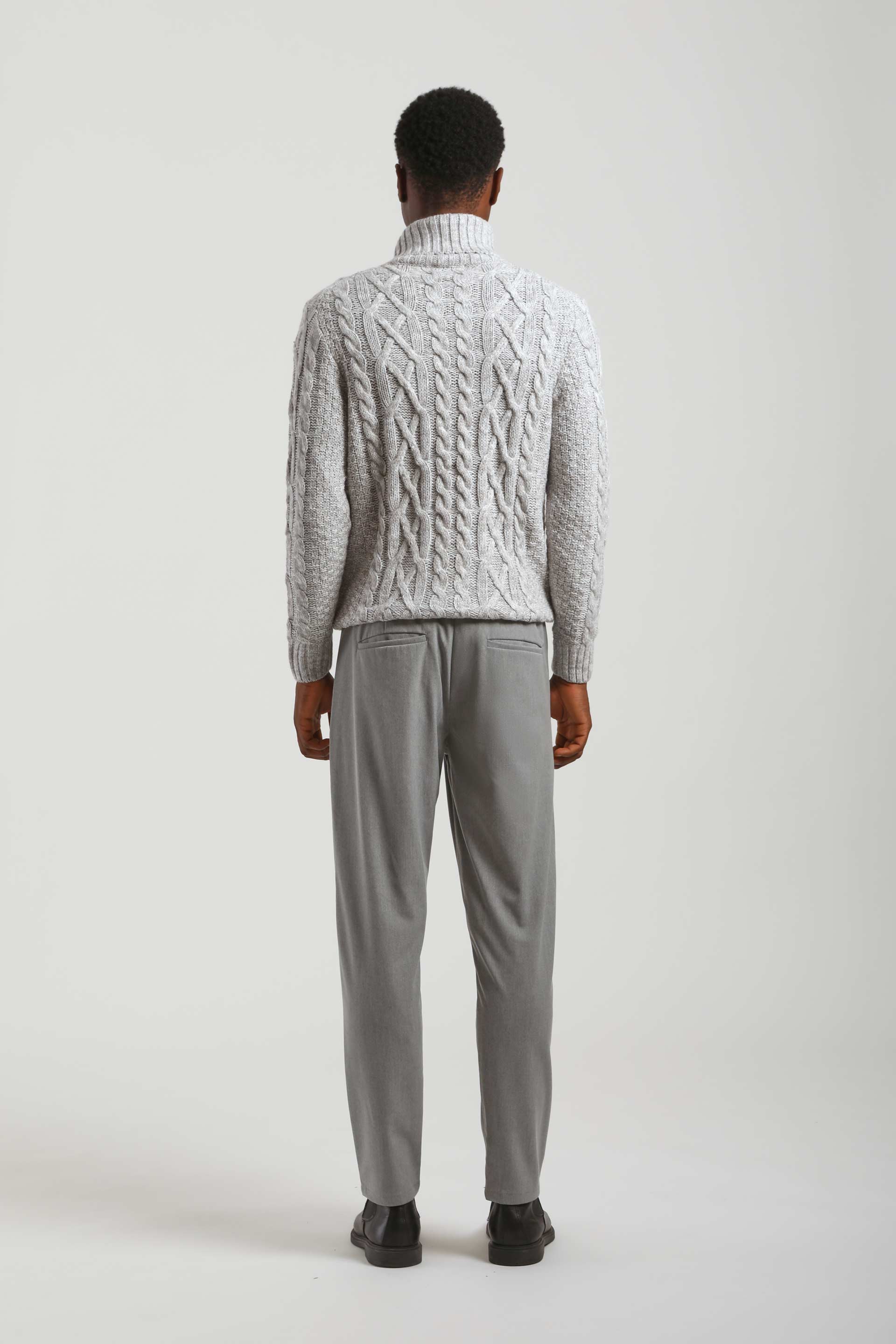 Jogger con laccetto|Colore:Grigio chiaro melange