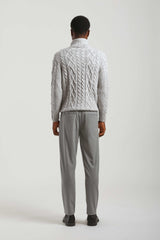 Jogger con laccetto|Colore:Grigio chiaro melange