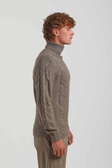 Maglia collo alto|Colore:Nocciola