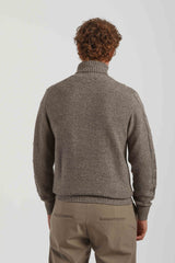 Maglia collo alto|Colore:Nocciola