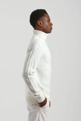 Maglia collo alto|Colore:Off white