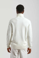 Maglia collo alto|Colore:Off white