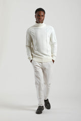 Maglia collo alto|Colore:Off white