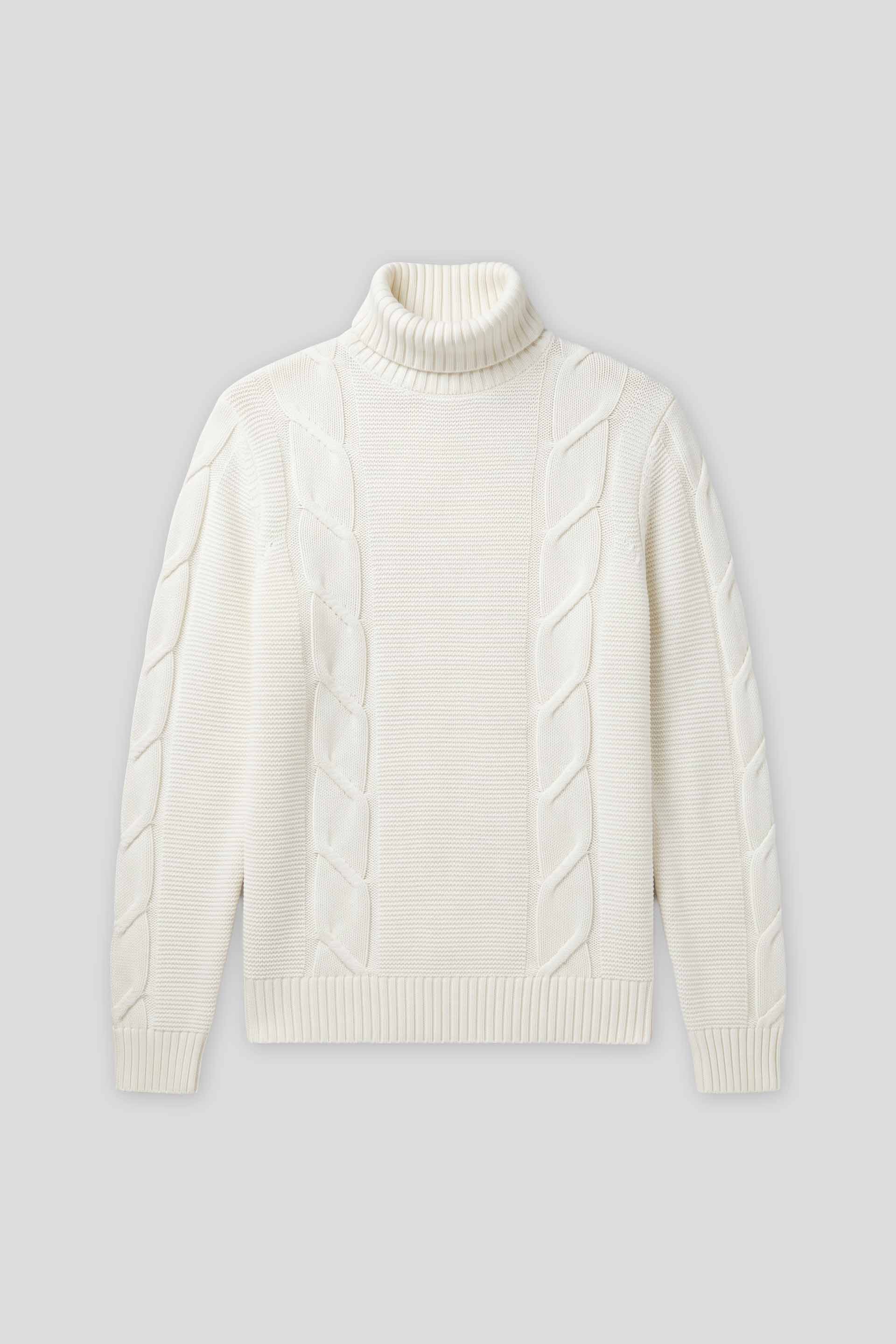 Maglia collo alto|Colore:Off white