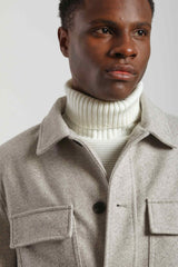Giacca camicia con bottoni|Colore:Corda