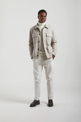 Giacca camicia con bottoni|Colore:Corda