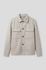 Giacca camicia con bottoni|Colore:Corda
